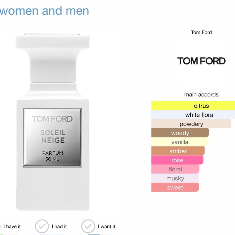 Tom Ford Soleil Neige EDP Parfum 1oz or 30ml - Brand New In Box & Sealed - Picture 3 of 10